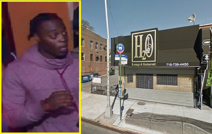 Police are looking for the gunman behind the Feb. 20 shooting outside the H2O nightclub on Hillside Avenue in Jamaica Hills.