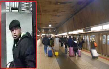 Police are looking for a man who roughed up and robbed an MTA maintenance worker at the Sutphin Boulevard/Archer Avenue station earlier this month.
