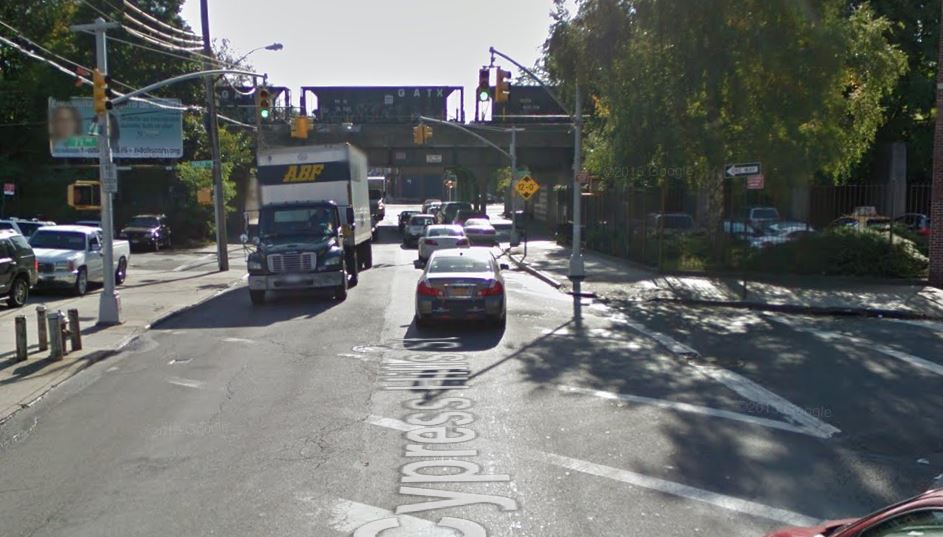 An elderly man was listed in stable condition after being hit by a vehicle at this Ridgewood intersection Friday night.