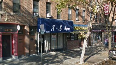 Police made three arrests at this spa on Fresh Pond Road in Ridgewood during an undercover operation Friday.