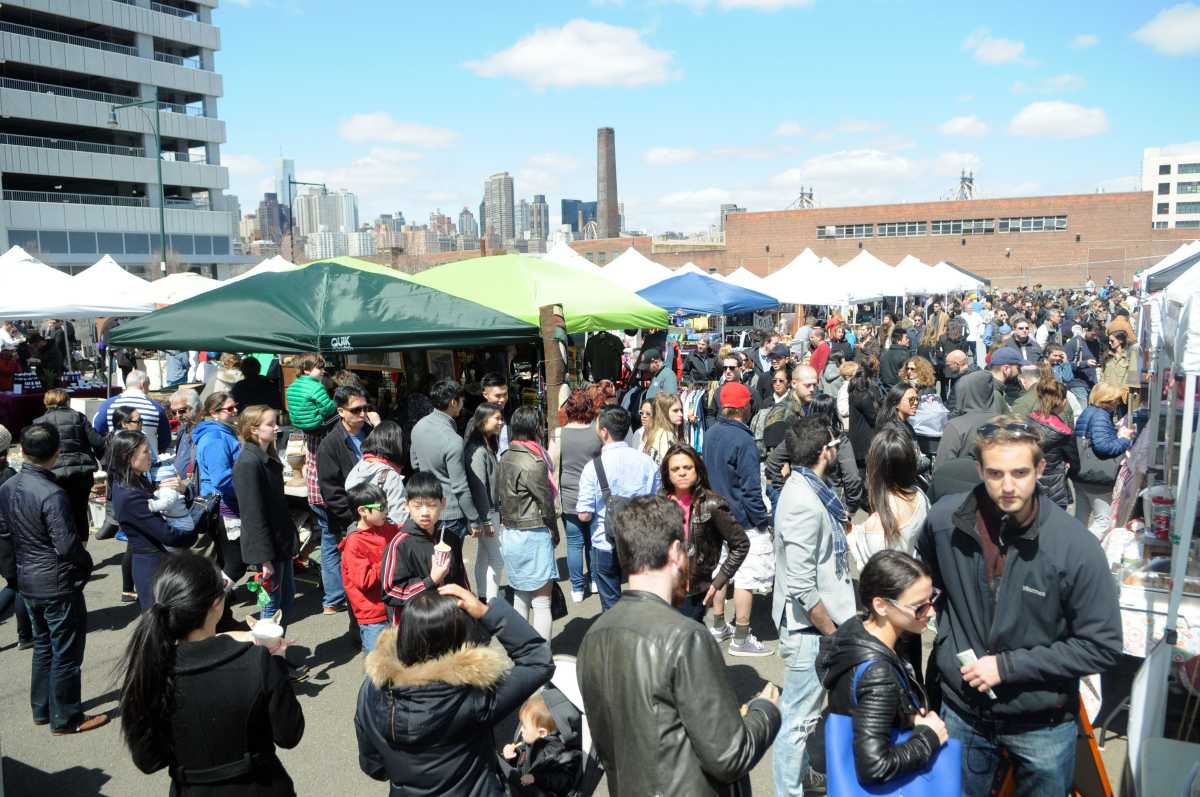 Last year's opening weekend of the LIC Flea & Food market.