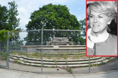 No plans are in place now, but a statue of a historic woman from Queens — such as former vice presidential candidate Geraldine Ferraro (at right) — might one day replace the controversial Civic Virtue sculpture that once stood in Kew Gardens.