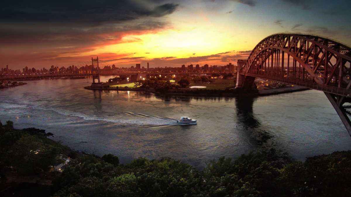 Astoria resident Mark DiConzo takes aerial shots of his neighborhood with a drone.
