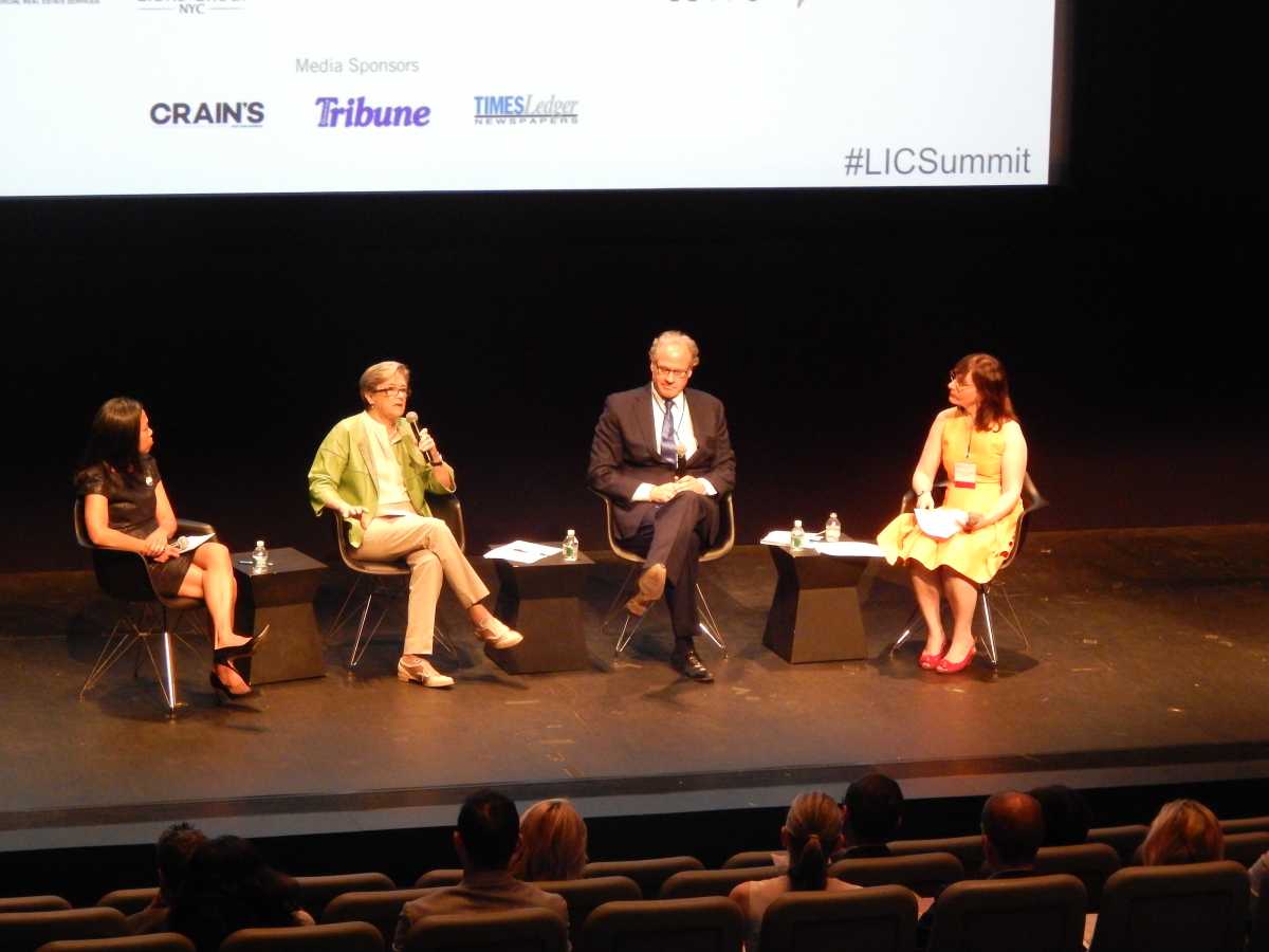 Maria Torres-Springer, Kathryn Wylde, Howard Zemsky and Elizabeth Lusskin during the Keynote panel