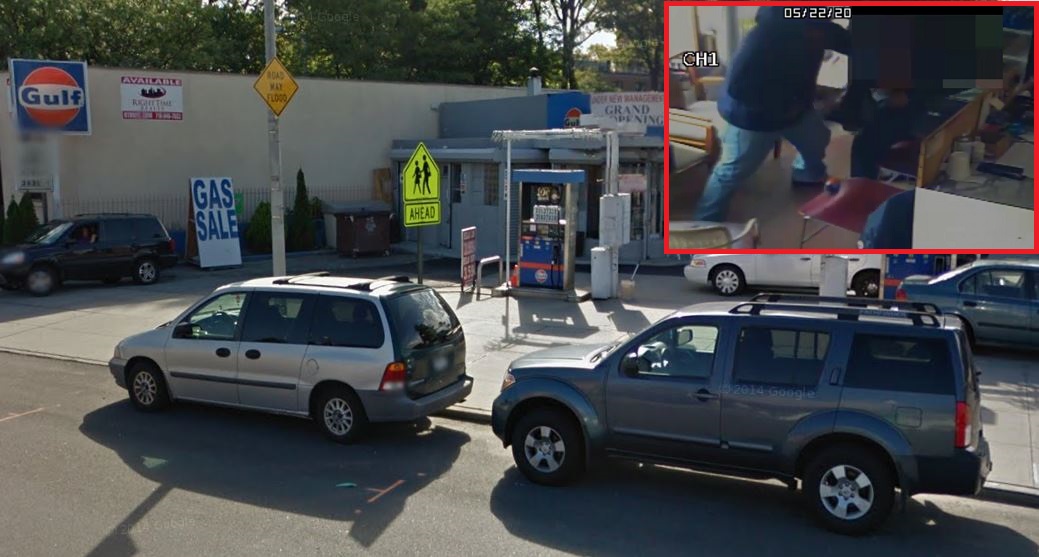 An armed bandit held up this gas station in Glendale last month.