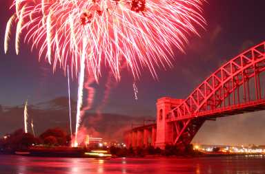 Fireworks over Astoria