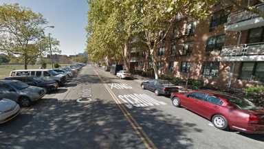 The section of Colden Street in Flushing where a 68-year-old man was viciously beaten last week.