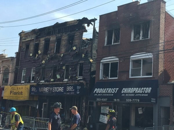College Point blaze caused by discarded cigarettes in trash