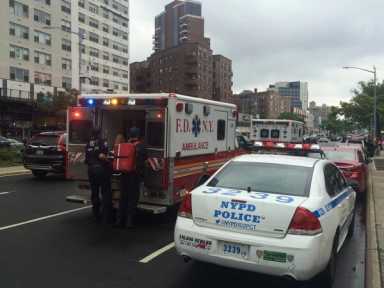 Couple receives medical attention at Queens County Courthouse