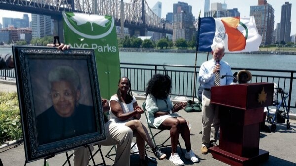 Queensbridge Park esplanade named for community leader