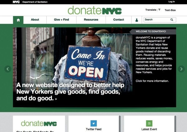 donateNYC will help residents give and get second-hand goods
