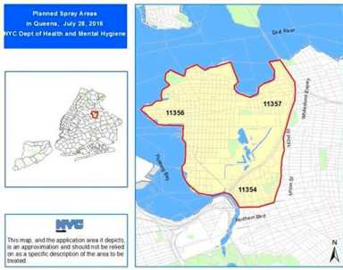 Health Dept. to spray parts of Queens for Zika virus