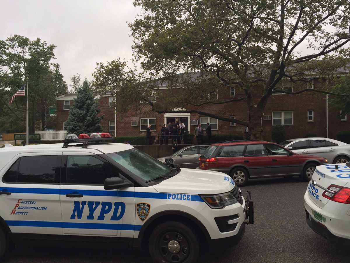 Police are on the scene on Cloverdale Boulevard in Bayside on Friday afternoon after an officer sustained a gunshot wound that may have been self-inflicted.