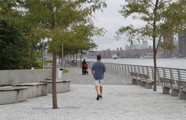 Long Island City’s second ferry landing located at Gantry Plaza State Park