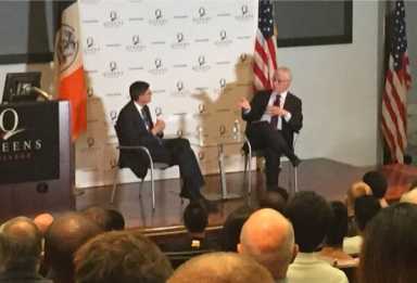 Treasury secretary Jacob Lew visits Queens College to discuss economy