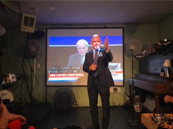 Van Bramer shows Clinton support at LIC debate viewing party