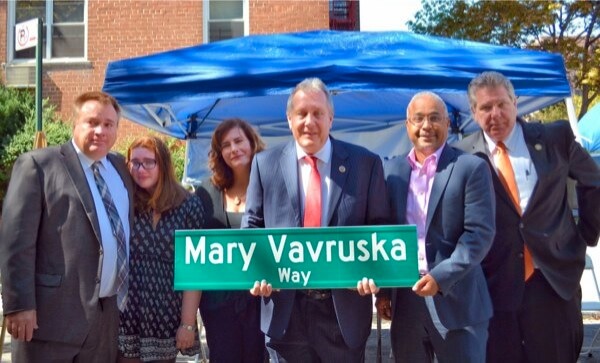 Street co-named in honor of Jax Hgts civic leader Mary Vavruska