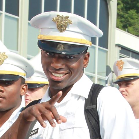 Brandon T. Jackson, 20, of Flushing was a football star at Army and died in a car accident on Sunday morning.