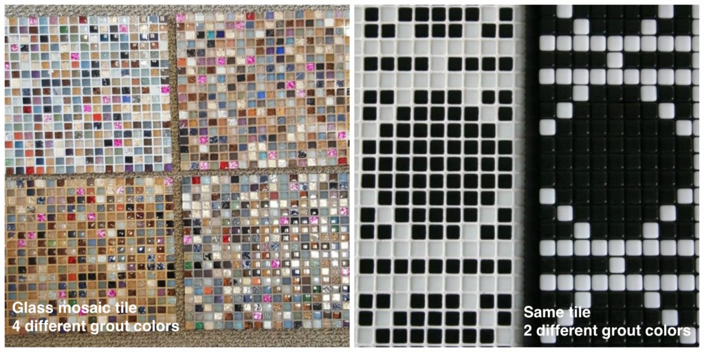 Image result for how to choose grout color for mosaic