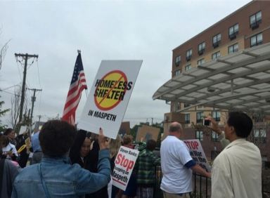 Maspeth takes homeless protests to other parts of boro