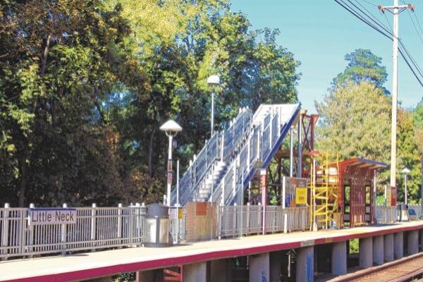 Criminal summons issued at Little Neck station for illegal crossing