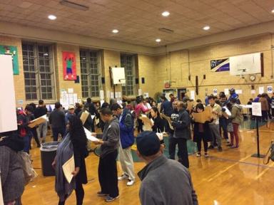 Asian-American voters find lines but few voting problems  in Flushing