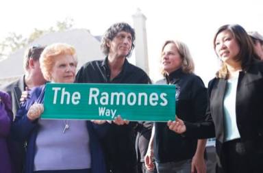 Ramones fans turn out in droves for new street naming