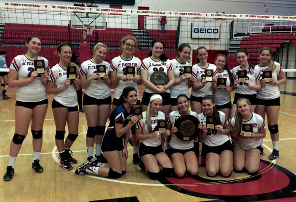 St. Francis takes charge to win volleyball title