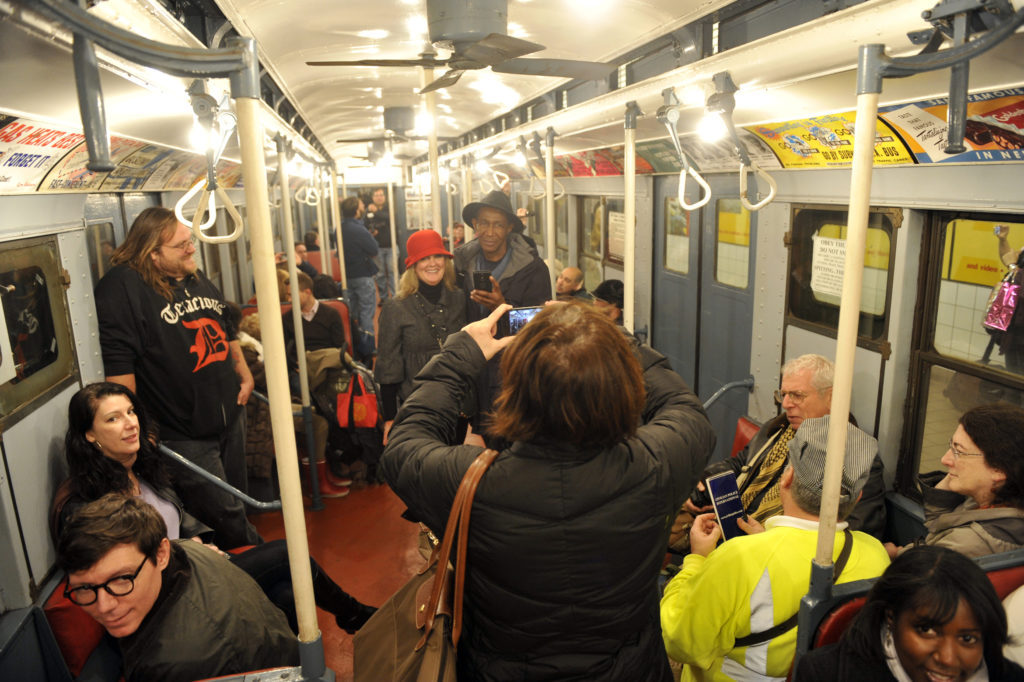 The Nostalgia Shoppers' Special Train runs on Sunday, December 9, 2012 from 2nd Ave., Manhattan to Queens Plaza. The fleet consists of vintage rolling stock that was in service from the 1930s to the 1970s and runs on Sundays through December 30.