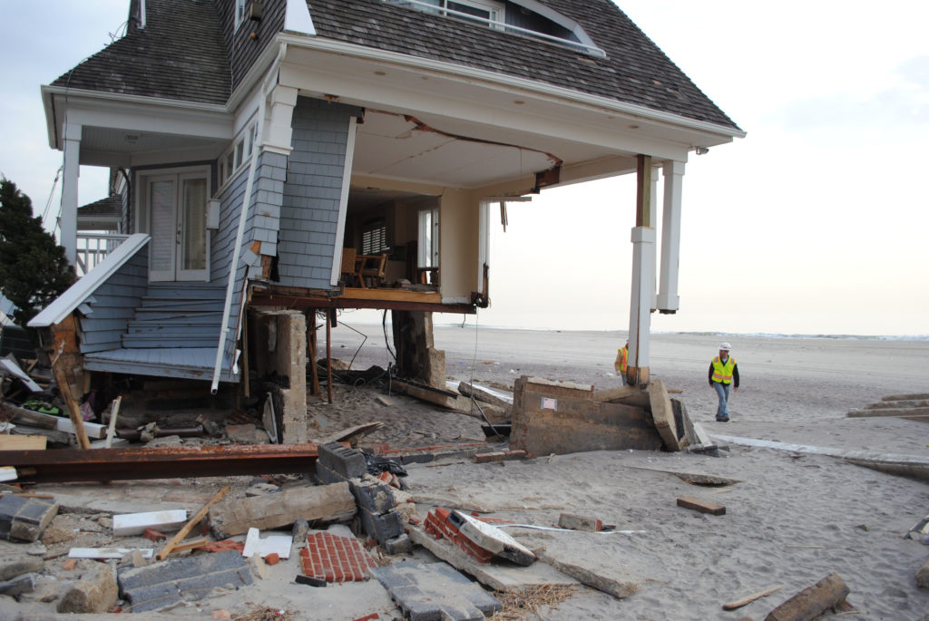 This house on the Rockaway Peninsula was destroyed by Hurricane Sandy in 2012.