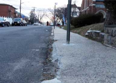 All Saints, no curb: Bayside church still waiting for repairs