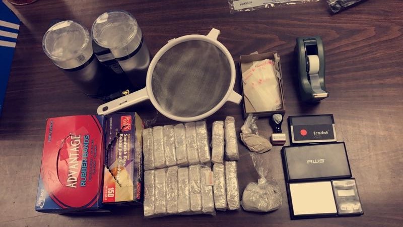 Small packages of heroin and drug paraphernalia were found inside a Ridgewood apartment during a police raid last week.