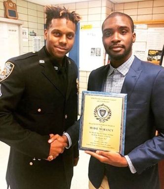 112th precinct honors bus hero