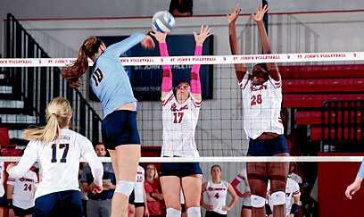 Red Storm volleyball team delivers a one-two punch