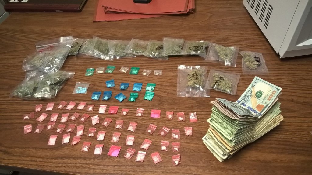 The various narcotics and cash police recovered during a traffic stop-turned-drug bust in Richmond Hill on Jan. 17.