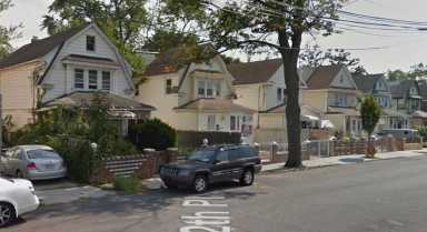 The block of 212th Place where a woman said she was stabbed on Sunday afternoon, Jan. 15.