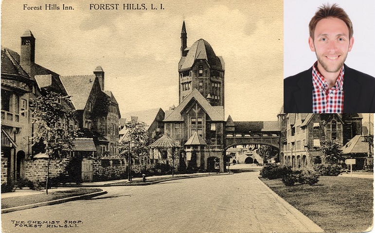 Michael Perlman (inset) wants to celebrate the rich history of Forest Hills with a historic mural in the neighborhood.