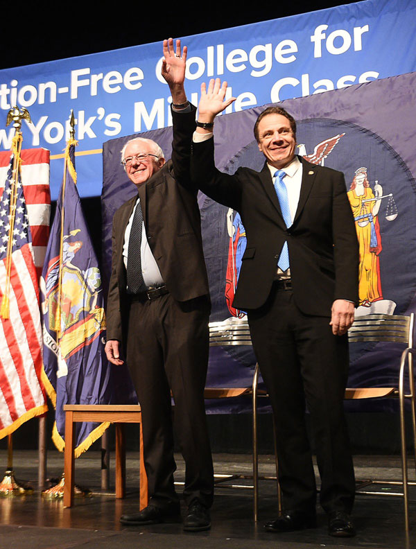 Cuomo presents plan for free college tuition at CUNY, SUNY