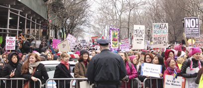 Queens joins massive crowds for Women’s March on New York