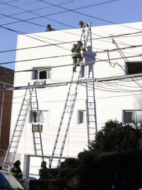 Six injured in Middle Village apartment house fire