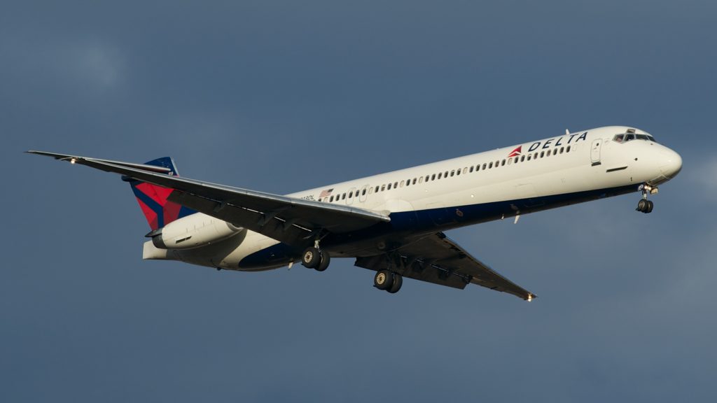 Delta Airlines is no longer flying its MD-88 jets (one of which is seen here) out of LaGuardia Airport.