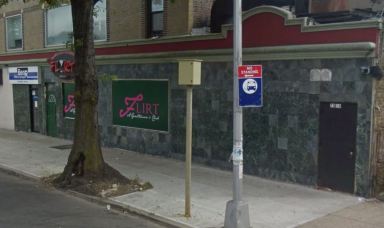A 2015 picture of the now-closed Flirt nightclub in Ozone Park, outside of which a man was gunned down in August of 2012.