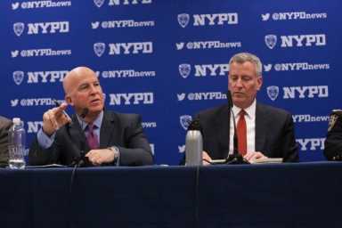 Mayor credits additional officers with crime rate’s continued slide