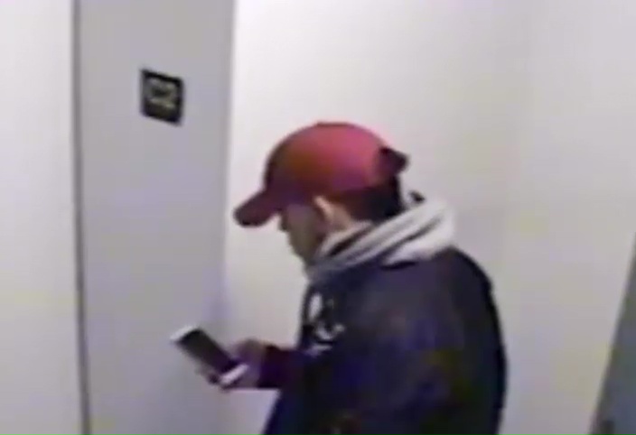 The suspect who robbed a pregnant woman on an elevator inside a Flushing building on March 15.