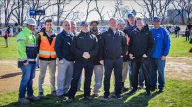 Skanska team at Elmjack Fields