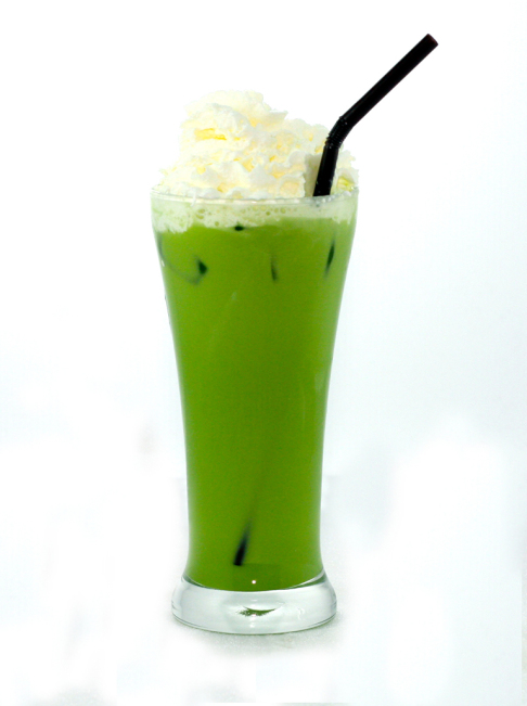 Thai iced green tea from Eim Khao Mon Kai