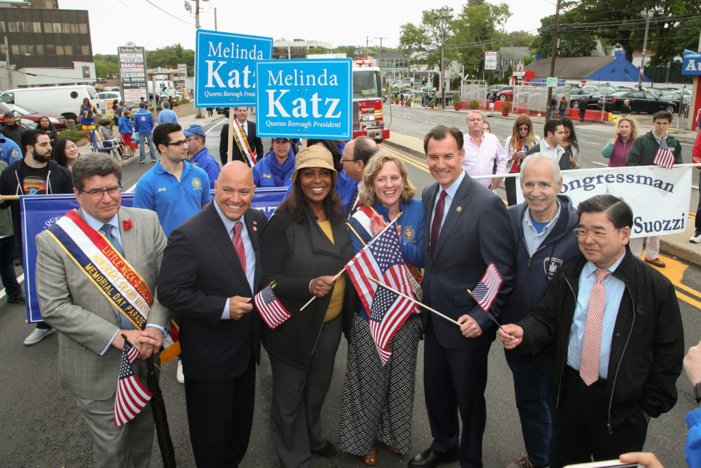 Among those pictured: City Councilman Paul Vallone, Public Advocate Letitia James, Queens Borough President Melinda Katz and Congressman Tom Suozzi