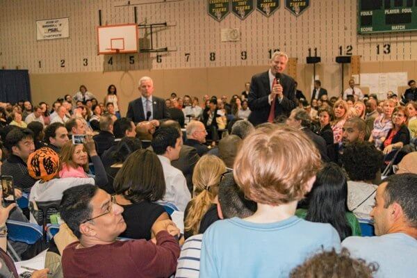DeBlasio holds town hall meeting in Long Island City