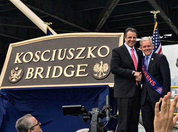 Cuomo cuts the ribbon on new Kosciuszco Bridge