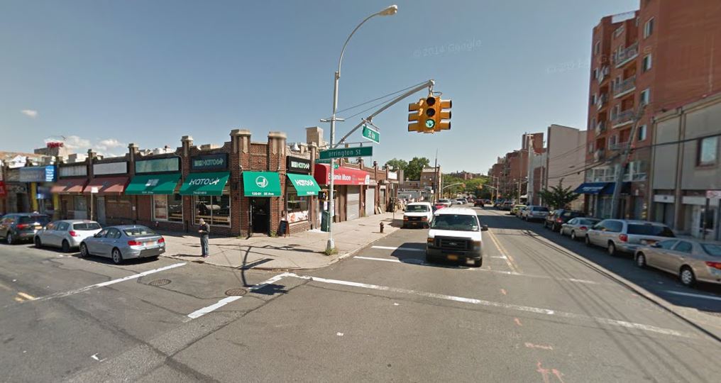 The Flushing intersection where a 50-year-old man was shot to death last July.